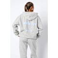 Miniatyrbild 1 av 5: Dam Mode Vinter Träningsdräkt Sport Hoodie Långbyxor Casual Outfit 2 Delar/Set Sportkläder Light grey M
