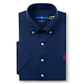Miniatyrbild 2 av 7: Ralph Lauren Herr Polotröja Kortärmad Broderad Skjorta Knappar Ner Broderad Kubansk Bröllopsskjorta Sommar Toppar Navy 2XL