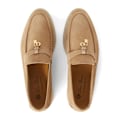 Miniatyrbild 5 av 9: LORO PIANA Summer Charms Walk Mockasiner i mocka Skin 41