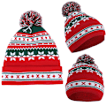Miniatyrbild 2 av 4: Jul Herr Dam Kabel Stickad Bobble Mössa Varm Vinter Pom Wooly Cap