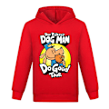 Miniatyrbild 1 av 7: DOG MAN Pojkar Flickor Anime Huvtröjor Sweatshirt, Barn 3D-tryckt Mode Söt Tröja med Huva Red 160cm