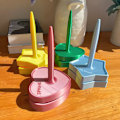 Miniatyrbillede 2 af 4: Shiny-Design Garnspindere Holdere Garnholder til Hækling & Strikning DIY Yellow