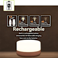 Miniatyrbillede 2 af 4: LED Trådløs Natlampe Touch Lampe Soveværelse USB Genopladelig cool color