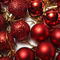 Miniatyrbillede 2 af 5: 24 stk. juletræskugler pynt vedhæng julefest dekoration Red
