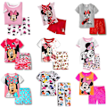 Miniatyrbild 2 av 3: Flickor Minnie Mouse Nattkläder Pyjamas Kortärmad T-shirt Outfit Set PJ's #3 90cm