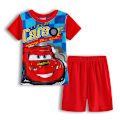 Miniatyrbild 1 av 3: Bilar Barn Pojkar Pyjamas Kortärmad T-shirt Shorts Pyjamas Sovkläder Outfit 2-7 År #4 120cm