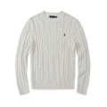 Pikkukuva 1 / 2: Miesten neulepusero, pyöreä pääntie, väljä, pitkähihainen neulepusero White 2XL