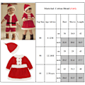 Pikkukuva 4 / 4: Joulu Joulupukki Cosplay Puku Lasten Haalari Jumpsuit Mekko Hattu Asu Girl 80cm