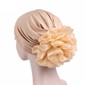 Miniatyrbilde 2 av 2: Blomsterlue for kvinner, elastisk hatt, moteriktig og pustende hodeplagg Khaki