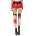 Miniatyrbild 3 av 4: Damer Jul Xmas Hjort 3D Leggings Byxor Strumpbyxor C M