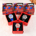 Miniatyrbillede 2 af 3: Spider-Man Børne Quartz Mekanisk Ur Læder Armbånd Black