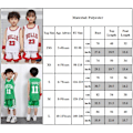 Miniatyrbild 3 av 3: Barn Jersey Basketboll Set Väst Toppar Shorts Sportkläder A S