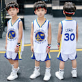 Miniatyrbild 2 av 3: Barn Jersey Basketboll Set Väst Toppar Shorts Sportkläder C S