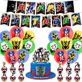 Miniatyrbillede 1 af 5: Transformers Tema Banner Balloner Kage Toppers Sæt Til Børn Drenge Børneindretning