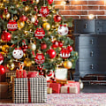 Miniatyrbilde 4 av 5: 12 stk. Julekuler Juletre Hengende Kuler Pynt Festdekorasjon 12PCS