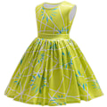 Pikkukuva 3 / 5: Lasten Tyttö Inside Out Ilo Cosplay Puku Prinsessamekko Halloween Syntymäpäiväjuhlat 140cm