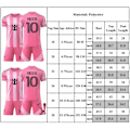 Pikkukuva 2 / 2: Lasten jalkapallopaita 25/26 Miami kotijoukkueen jalkapallopaidat pojille tytöille lapsille 10# Messi jalkapalloasu jalkapalloharjoitteluasu 18