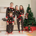 Miniatyrbild 1 av 3: Julpyjamas med tryck för familjen, matchande pyjamas för barn Dad L