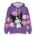 Miniatyrbild 1 av 4: Barnflickor Tryck Hoodie Huvtröjor Casual Sweatshirt Pullover Jumper 160cm