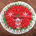 Miniatyrbillede 2 af 2: Juletræstæppe Måtte Julefest Dekoration deer