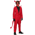 Miniatyrbild 1 av 4: Cosplay Fancy Costume Halloween Red Bull Devil Party Män Kvinnor Men L