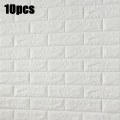 Miniatyrbild 1 av 5: 20 st 3D Väggdekaler Självhäftande Tapet Konst Väggpaneler White 20PCS