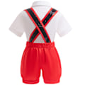 Miniatyrbilde 4 av 5: Cosplay Mikke Barne 3PCS Sett Julekjole Stroppsett 100cm