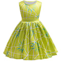 Pikkukuva 1 / 5: Lasten Tyttö Inside Out Ilo Cosplay Puku Prinsessamekko Halloween Syntymäpäiväjuhlat 140cm