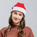 Miniatyrbillede 1 af 5: Unisex Jule Strikket Hue Vinter Varm Julemand Julehue