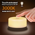 Miniatyrbillede 5 af 5: LED Trådløs Natlampe Touch Lampe Soveværelse USB Genopladelig Warm color
