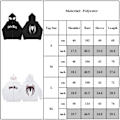 Miniatyrbillede 4 af 4: Herre Dame Hættetrøje Løs Hip Hop Punk Edderkop Trykt Hætte Pullover Sweatshirt Toppe White M