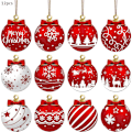Miniatyrbilde 2 av 5: 12 stk. Julekuler Juletre Hengende Kuler Pynt Festdekorasjon 12PCS