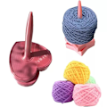 Miniatyrbillede 4 af 4: Shiny-Design Garnspindere Holdere Garnholder til Hækling & Strikning DIY Yellow