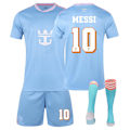 Miniatyrbillede 1 af 2: Fodboldtrøje til børn 25/26 Miami 2. udebanetrøjer til drenge piger børn 10# Messi fodboldtrøjesæt fodboldtræningsuniform 18