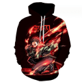 Miniatyrbild 1 av 3: Pojkar Demon Slayer Casual Hoodie Sweatshirt Långärmad Huvtröja Toppar C 140cm