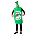 Pikkukuva 1 / 5: Olutpullopuku miehille ja aikuisille - roolileikki Oktoberfest-asu, hauska Halloween-asu olutpullolla, cosplay-vaatteet One Size