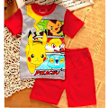 Miniatyrbild 1 av 3: Barn Pojkar Flickor Tecknade Figurer Pyjamas Kortärmad T-shirt Shorts Set Bekväm #2 100cm
