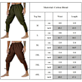 Pikkukuva 3 / 3: Miesten nilkkajoustoreilla varustetut housut, joissa on kiristysnyörit, yksiväriset housut army green 4XL