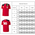 Miniatyrbild 2 av 2: F1 Officiellt Team Charles Leclerc T-shirt Röd Herr T-shirt Toppar S-3XL L