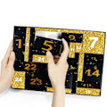 Miniatyrbild 3 av 6: Makeup-Adventskalender 2024 för Tonårsflickor och Kvinnor - Skönhetsjulklapp med 24 Dagar Nedräkning Black Gold
