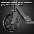 Miniatyrbild 3 av 9: Hopfällbar sparkcykel för vuxna, justerbar höjd, med handbroms PU-hjul, present till barn