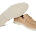 Miniatyrbild 4 av 9: LORO PIANA Summer Charms Walk Mockasiner i mocka Skin 36