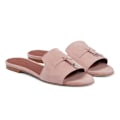 Miniatyrbild 1 av 8: LORO PIANA Summer Charms mockasiner tofflor Pink 40