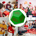Miniatyrbillede 5 af 5: 3 * 3 * 3\" Santa Swap Gaveudveksling Terninger Julefest Gaveudvekslingsspil