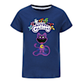 Pikkukuva 1 / 5: Lasten poikien tyttöjen Smiling Critters CatNap -painettu kesäinen lyhythihainen T-paita Navy blue 160cm