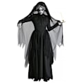 Miniatyrbillede 2 af 4: Halloween Kvinder Vampyr Kostume Skræmmende Heks Cosplay Spøgelsesbrud Fancy Udklædning M
