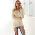 Miniatyrbild 1 av 5: Kvinnor Fleece Fleece Sweatshirts Jackor Vinter Utomhus Beige M
