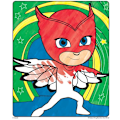 Miniatyrbillede 2 af 2: Pj masks magisk malebog 5 stk blyanter crayola