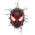 Miniatyrbillede 4 af 4: Spiderman væglampe 3D lampe maske nat avengers