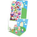 Pikkukuva 2 / 2: Peppa pig 20 pop-up tarraa taustalla pipsa possu
